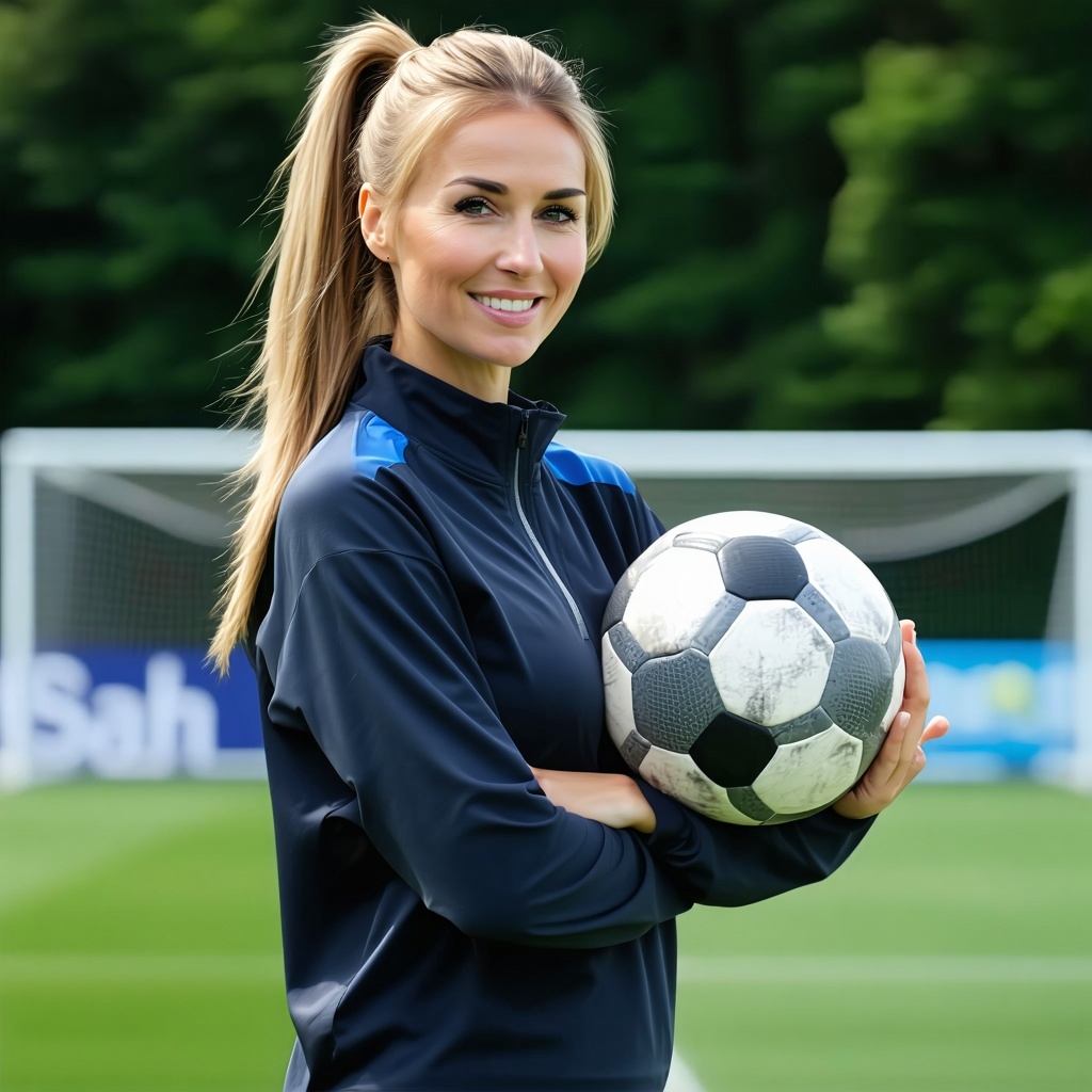 Female Football soccer Coach-1